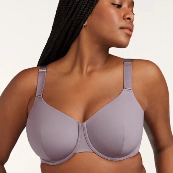 THIRDLOVE Classic Unlined Underwire Lavender Purple Full Coverage Bra 34F - Picture 1 of 13